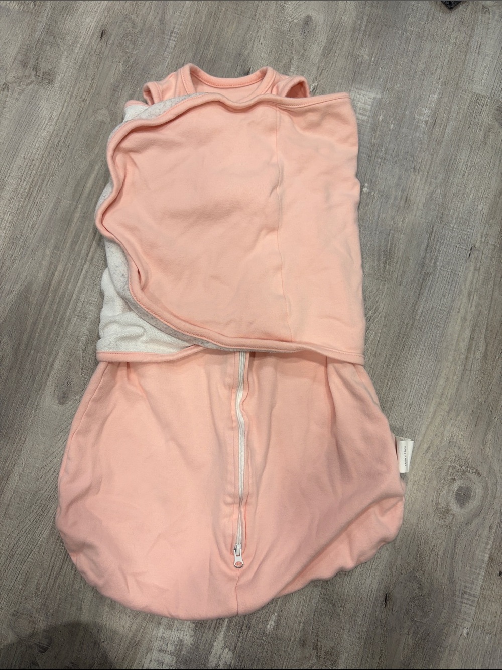 Pink Baby Sleep Swaddle Zip-Up Sack